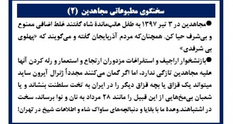سخنگوی مطبوعاتی مجاهدین  (۲)